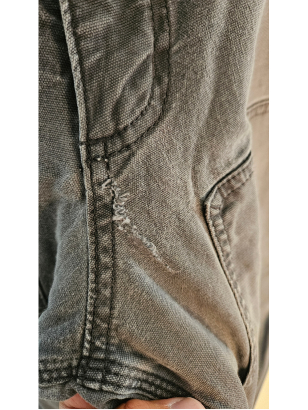 Carhartt BN2802-M Rugged Flex Double Knee Utility Work Pants Gray Relaxed Fit M - Picture 7 of 10